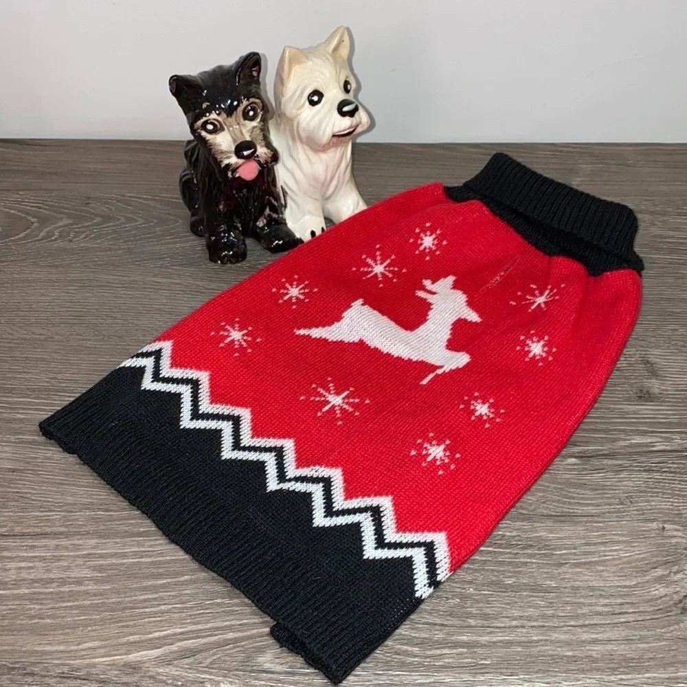 Retro Style Dog Christmas Sweater